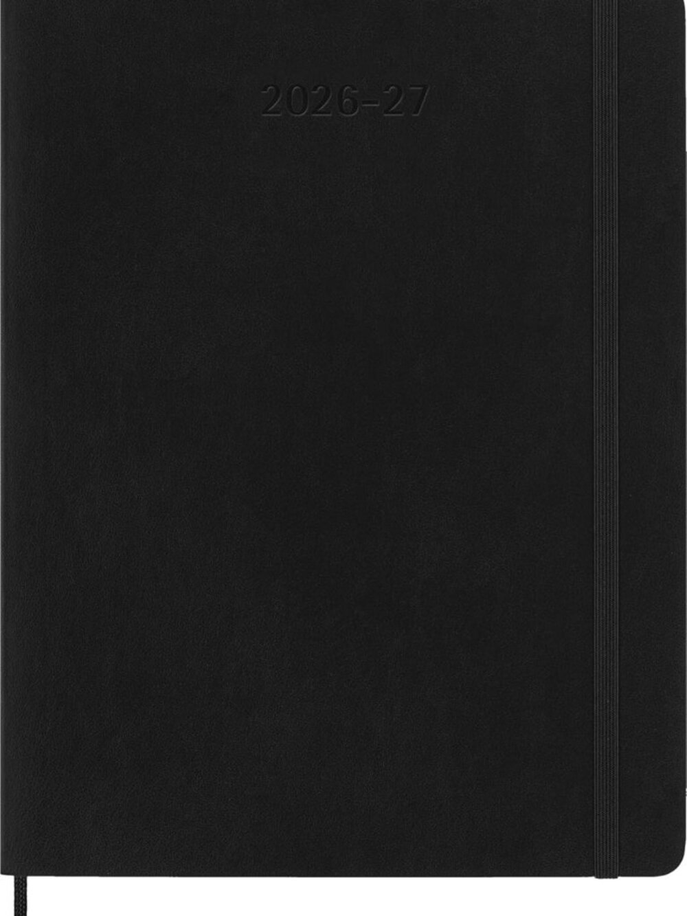 2026-27 XL Softcover Weekly Planner, 18-Month Calendar, Black, Stylish